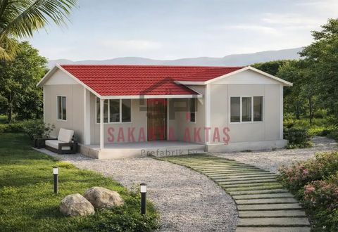 Aktaş Prefabrik Ev 1+1 Tek Katlı Prefabrik Ev 49 m2
