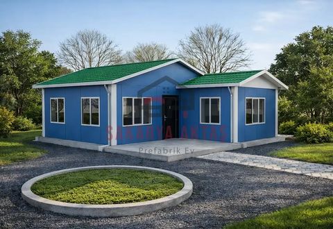 Aktaş Prefabrik Ev 2+1 Tek Katlı Prefabrik Ev 49 m2