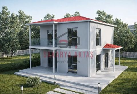 Aktaş Prefabrik Ev 3+1 Çift Katlı Prefabrik Ev 118 m2