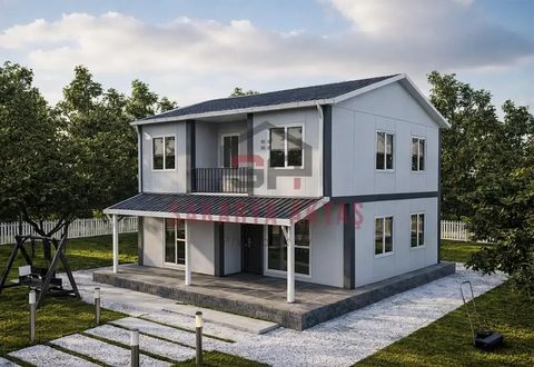 Aktaş Prefabrik Ev 3+1 Çift Katlı Prefabrik Ev 131 m2