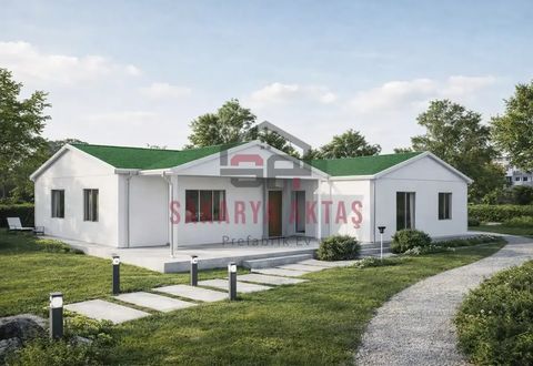 Aktaş Prefabrik Ev 3+1 Tek Katlı Prefabrik Ev 123 m2