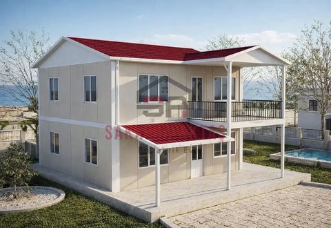 Aktaş Prefabrik Ev 4+1 Çift Katlı Prefabrik Ev 149 m2