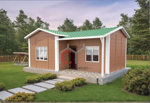Çelik Yapım Merkezi 1+1 Tek Katlı Prefabrik Ev 40 m2