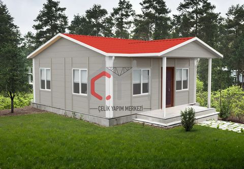 Çelik Yapım Merkezi 2+1 Tek Katlı Prefabrik Ev 45 m2