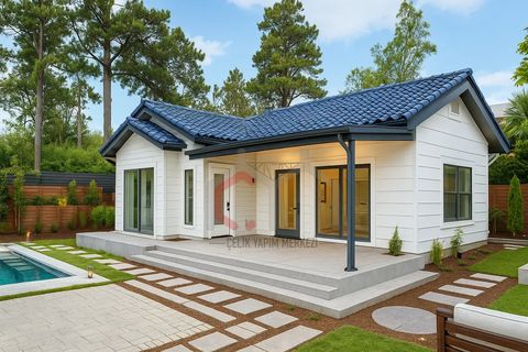 Çelik Yapım Merkezi 2+1 Tek Katlı Prefabrik Villa 98 m2