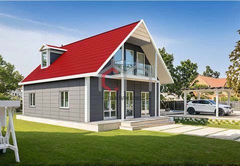 Çelik Yapım Merkezi 3+1 Çift Katlı Prefabrik Ev 134 m2