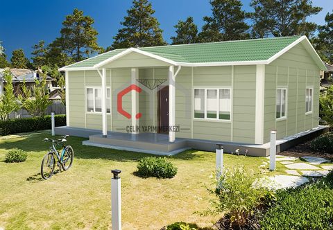 Çelik Yapım Merkezi 3+1 Tek Katlı Prefabrik Ev 82 m2