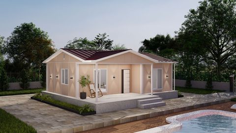 İkranur Prefabrik 74 m2 Tek Kat Prefabrik (PS-1074)