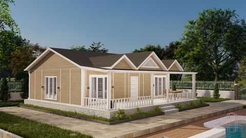 İkranur Prefabrik 108 m2 Tek Kat Prefabrik (PS-1108)