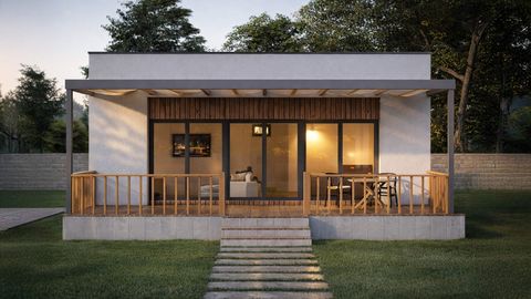 İkranur Prefabrik 82 m2 Tek Kat Çelik (SS-1082)