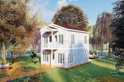 Karmod Prefabrik 122 m2 Çift Katlı Çelik Ev 3+1