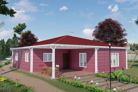 Karmod Prefabrik 123 m2 3+1 Prefabrik Ev Model Alaçatı