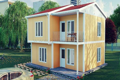 Karmod Prefabrik 142 m2 Çift Katlı Çelik Ev 3+1