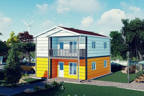 Karmod Prefabrik 143 m2 Çift Katlı Çelik Ev 3+1