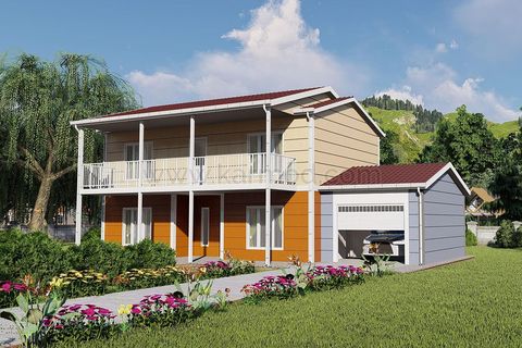 Karmod Prefabrik 200 m2 Çift Katlı Çelik Ev 3+1