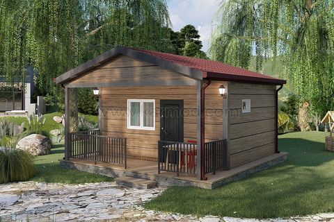 Karmod Prefabrik 28 m2 1+0 Prefabrik Hobi Bahçesi