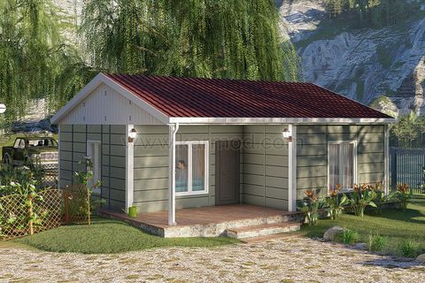 Karmod Prefabrik 64 m2 2+1 Prefabrik Ev Model Söğüt