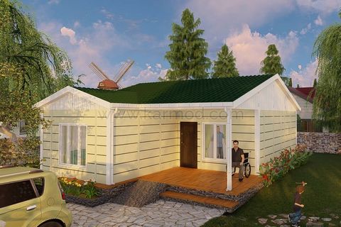 Karmod Prefabrik 73 m2 2+1 Prefabrik Ev Model Yayla