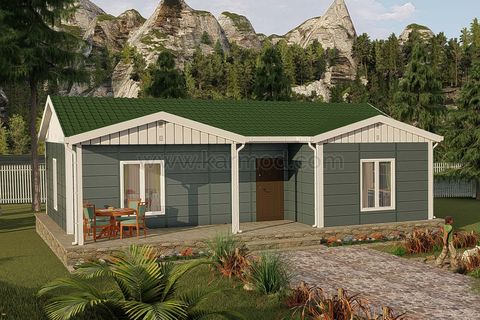 Karmod Prefabrik 87 m2 2+1 Prefabrik Ev Model Köyceğiz
