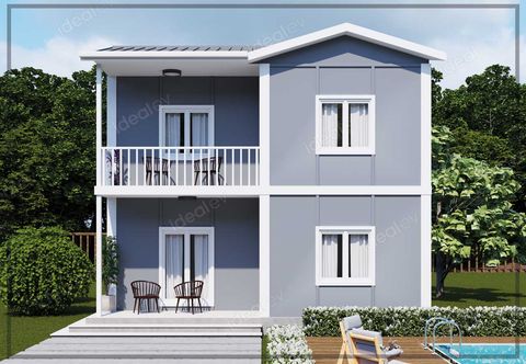 Prefabrik Evim 99 m2 Kampanyalı 2+1 Dubleks Prefabrik Ev (IMPC0990)