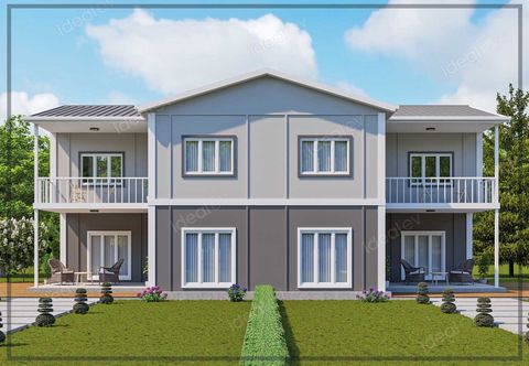 Prefabrik Evim 320 m2 Kampanyalı 5+1 Çift Dubleks Prefabrik Ev (IMPC3200)