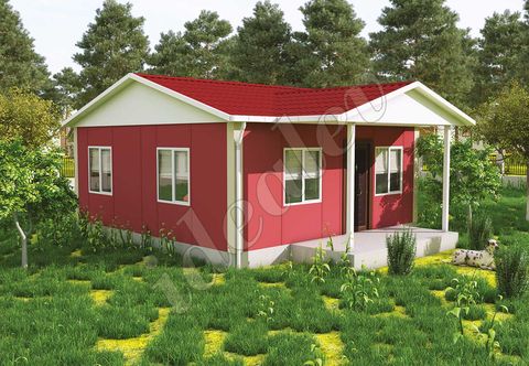 Prefabrik Evim Ekonomik 45m2 Prefabrik Ev (IMPET0450)