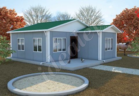 Prefabrik Evim Ekonomik 49m2 Prefabrik Ev (IMPET0490)