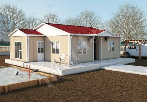 Prefabrik Evim Ekonomik 72m2 Prefabrik Ev (IMPET0720)