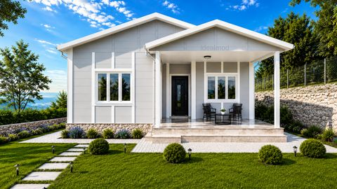 Prefabrik Evim 84 m2 Süper Kampanyalı 2+1 Prefabrik Ev (IMPT0840)