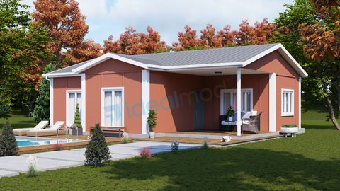 Prefabrik Evim 92 m2 Kampanyalı 3+1 Prefabrik Ev (IMPT0920)