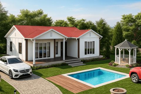 Prefabriko 100 m2 Prefabrik Ev