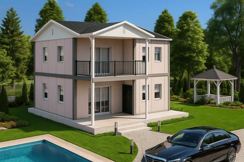 Prefabriko 128 m2 Dubleks Prefabrik Ev