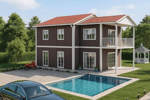 Prefabriko 165 m2 Dubleks Prefabrik Ev