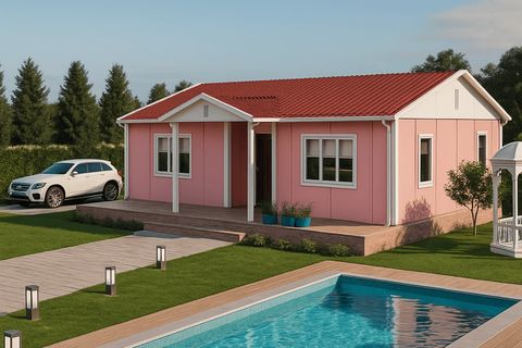 Prefabriko 81 m2 Prefabrik Ev