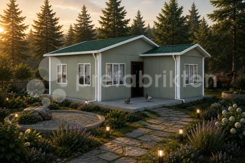 Prefabrikten Tek Katlı Prefabrik Ev 49 m2 (P 514)