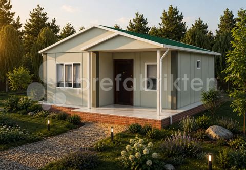Prefabrikten Tek Katlı Prefabrik Ev 53 m2 (P 515)