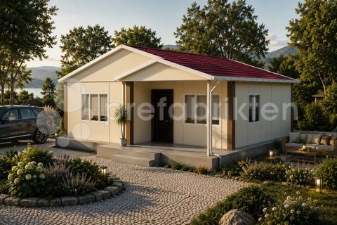 Prefabrikten Tek Katlı Prefabrik Ev 62 m2 (P 516)