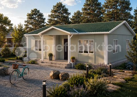 Prefabrikten Tek Katlı Prefabrik Ev 82 m2 (P 523)