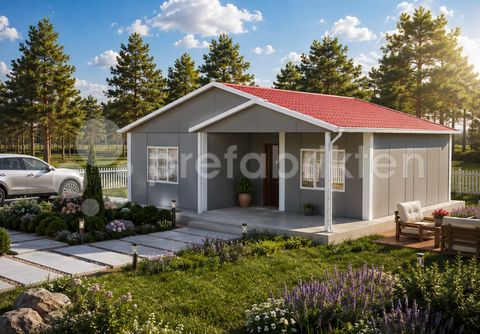 Prefabrikten Tek Katlı Prefabrik Ev 84 m2 (P 524)