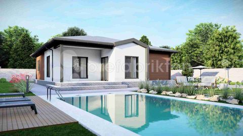Prefabrikten 122 m2 Tek Katlı Çelik Ev (THC_04)